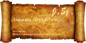 Jagyugy Szilárd névjegykártya